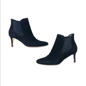 Cole Haan Carmen Black Suede Heeled Bootie Size 5.5B D42132